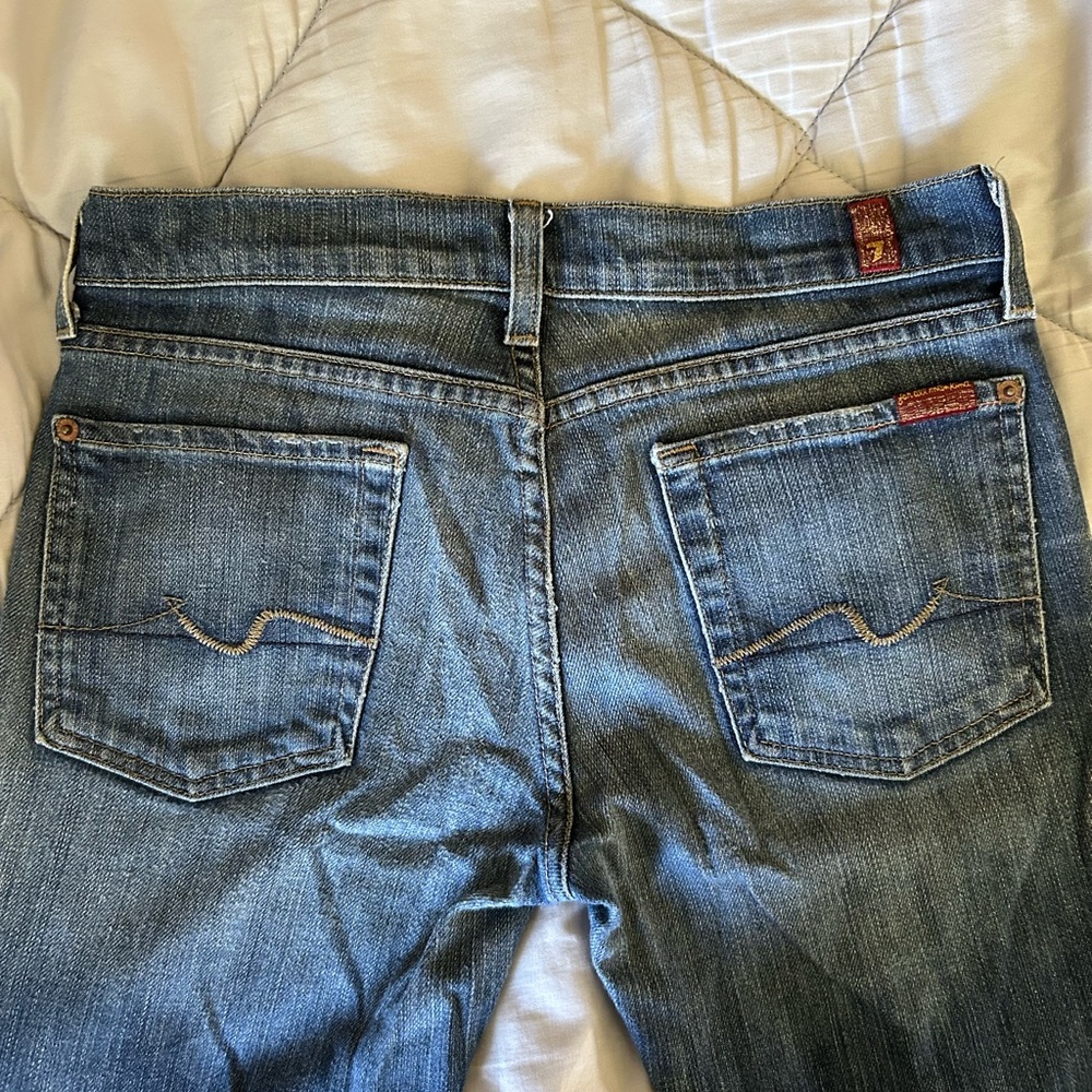 7 For All Mankind Low Rise Jeans - Picture 2 of 6
